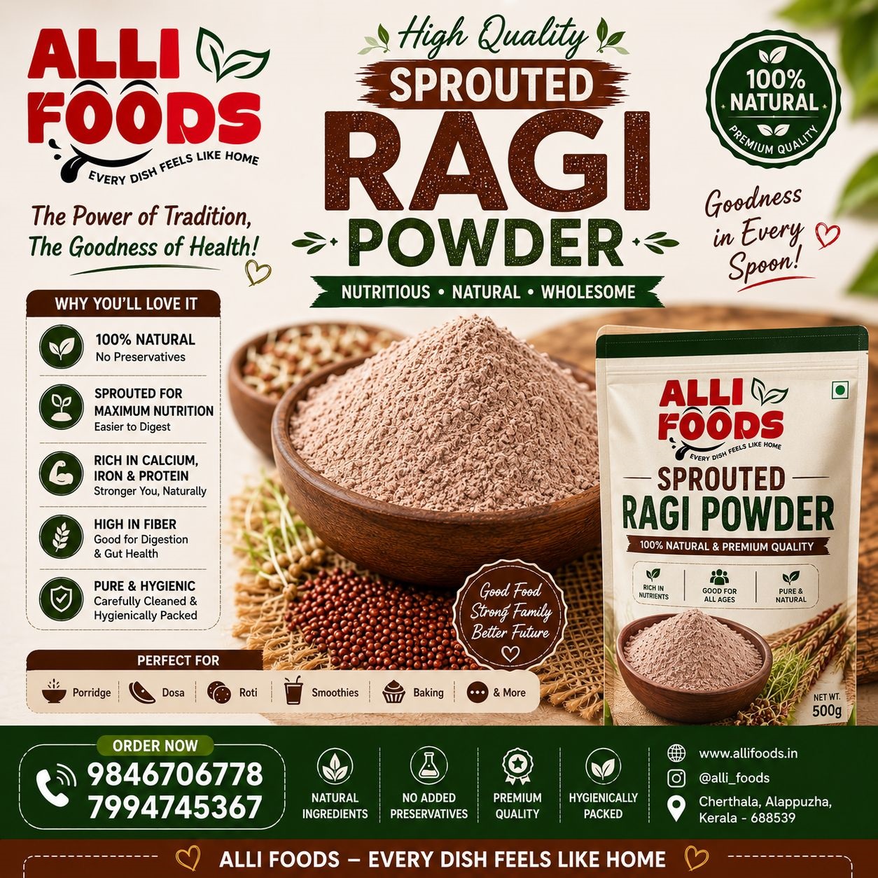 Sprouted Ragi Baby Mix